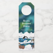 Polar Bear Reindeer Walrus Orca Narwhal Flaschenanhänger (Vorderseite)