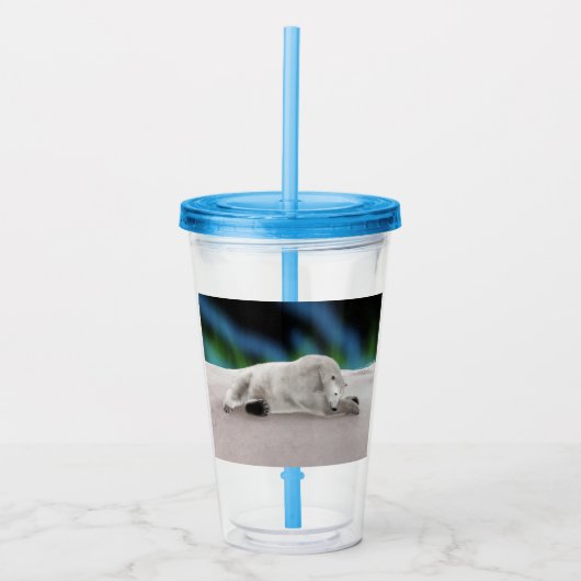 Polar Bear Resting Acryltrinkbecher (Vorderseite)