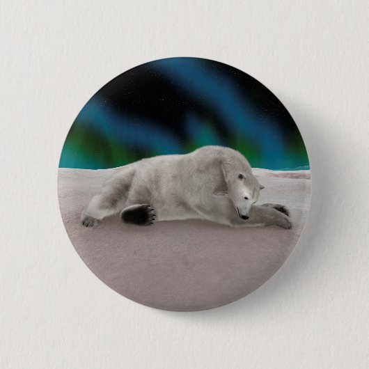 Polar Bear Resting Button (Vorderseite)