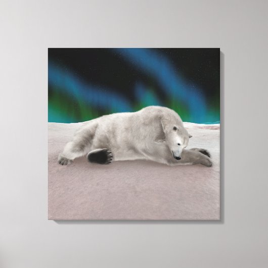 Polar Bear Resting Leinwanddruck (Vorderseite)