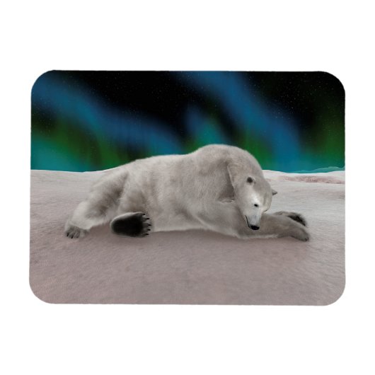 Polar Bear Resting Magnet (Horizontal)