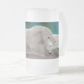 Polar Bear Resting Mattglas Bierglas (VorderseiteRechts)