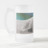 Polar Bear Resting Mattglas Bierglas (Links)