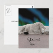 Polar Bear Resting Postkarte (Vorne/Hinten)