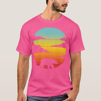 Polar Bear Retro Sunset Vintager 60er 70er für Boy T-Shirt