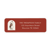 Polar Bear Robin Christmas Return Address (Vorne)