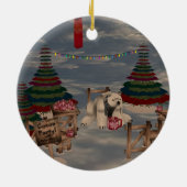 Polar Bear Round Ornament (Hinten)