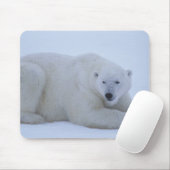 Polar Bear Ruhen im Schnee Mousepad (Mit Mouse)