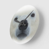 Polar Bear Runde Wanduhr (Winkel)