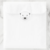 Polar Bear Runder Aufkleber (Tasche)