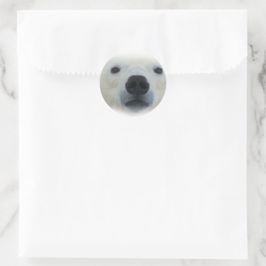 Polar Bear Runder Aufkleber (Tasche)