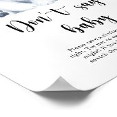 Polar Bear - Sag kein Baby Poster (Ecke)