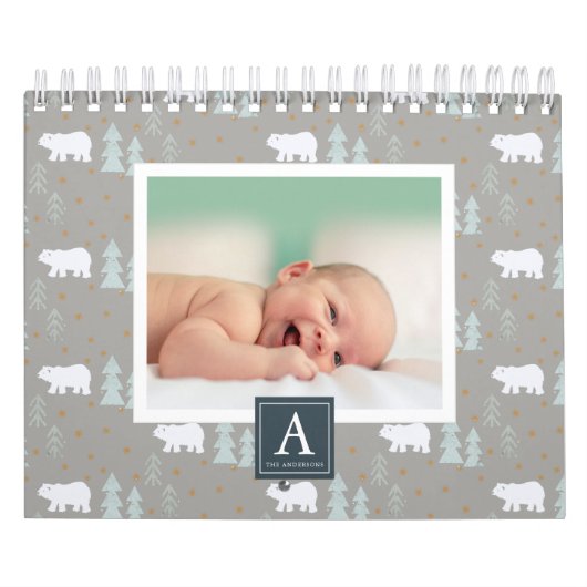 Polar Bear Saisonaler Hintergrund Foto Kalender (Titelbild)