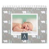 Polar Bear Saisonaler Hintergrund Foto Kalender (Titelbild)