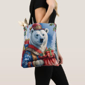 Polar Bear Santa Christmas Design Tasche (Von Nahem)