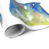 Polar Bear Santa Wrapping Paper Geschenkpapier (Rolleneckpunkt)