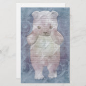 Polar Bear Schreibwaren — optionale Linien Briefpapier (Vorne/Hinten)