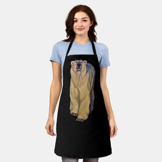 Polar Bear Schürze Bären Art Schürze & Bärengesche (Getragen)