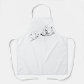 Polar Bear Schürze Mother & Cub Bear Art Schürze (Vorderseite)