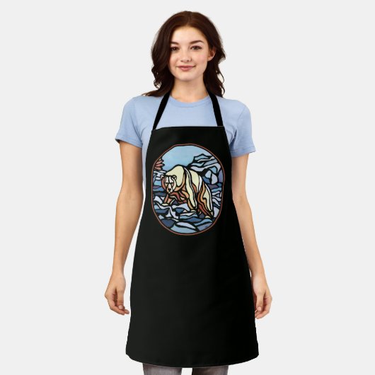 Polar Bear Schürze Tribal Bear Art Schürze (Getragen)