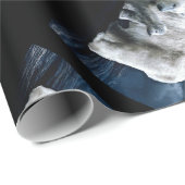 Polar Bear - Schwarzer Spiegelbär Geschenkpapier (Rolleneckpunkt)