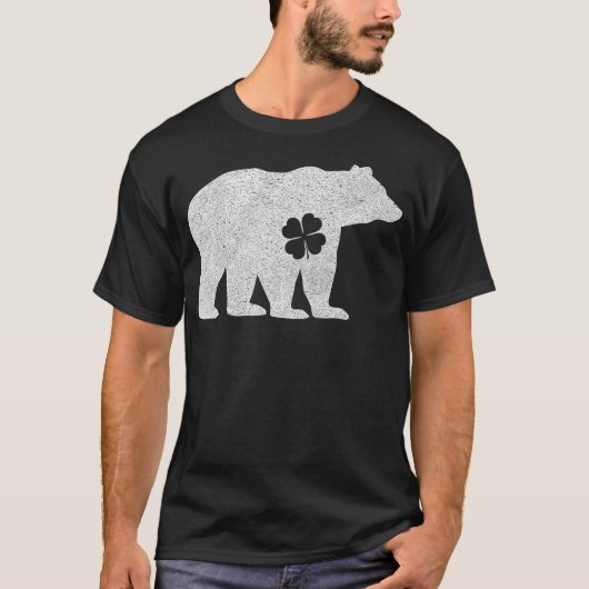 Polar Bear Shamrock Green St. Patrick's Irish Men  T-Shirt (Vorderseite)