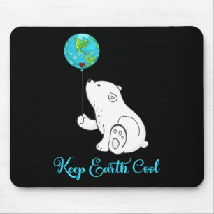 Polar Bear Shirt Earth Day - Geschenk täglich Mousepad