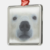 Polar Bear Silbernes Ornament (Links)