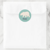 Polar Bear Simple Style Peace Umschlag Aufkleber (Tasche)