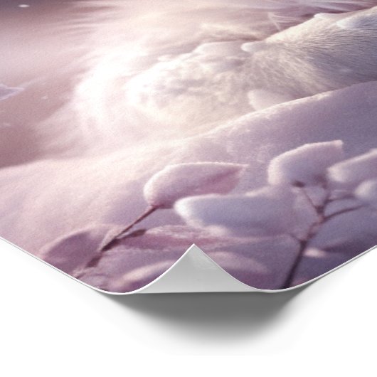 Polar Bear Sleeping Poster (Ecke)