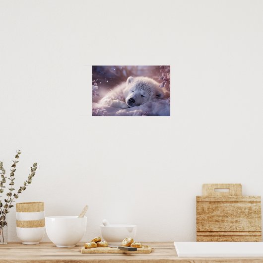 Polar Bear Sleeping Poster (Küche)