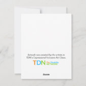 Polar Bear Smile Holiday Card Feiertagskarte (Rückseite)