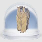 Polar Bear Snow Globe Custom Bear Snow Globes Schneekugeln (Vorderseite)