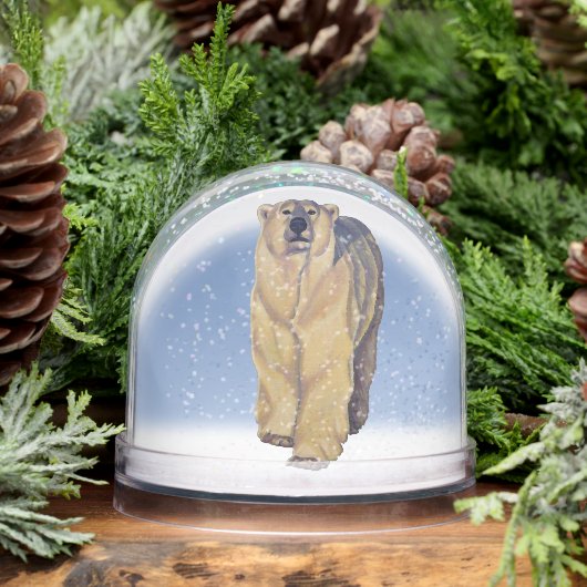 Polar Bear Snow Globe Custom Bear Snow Globes Schneekugeln (Winter)