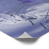 Polar Bear Snow Globe-Kopie Poster (Ecke)