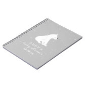 Polar Bear Snow Neutral Baby Shower Gästebuch Notizblock (Linke Seite)