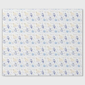 Polar Bear Snowflake Weihnachtswrapping Paper Geschenkpapier (Flach)