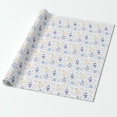 Polar Bear Snowflake Weihnachtswrapping Paper Geschenkpapier (Ungerollt)