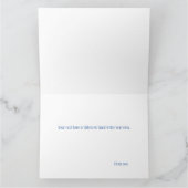 Polar Bear Snowflakes Art Nouveau Karte (Innenseite)