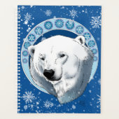 Polar Bear Snowflakes Art Nouveau Planer (Vorderseite)