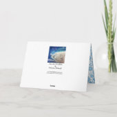 Polar Bear Snowflakes Greeting Card Feiertagskarte (Rückseite)