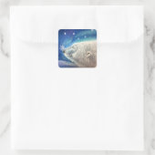 Polar Bear Snowflakes Stickers (Tasche)