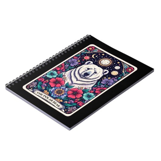 Polar Bear Spirit Tarot Card Notebook Notizblock (Linke Seite)
