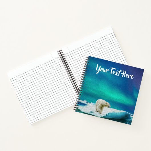 Polar Bear - Square Notebook Notizblock (Innenseite)