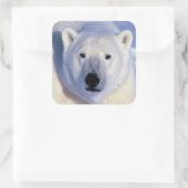 Polar Bear Square Sticker (Tasche)