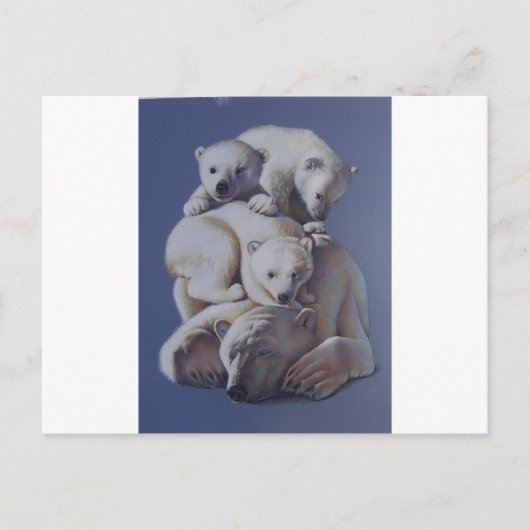 Polar Bear Stack Postkarte (Vorderseite)