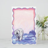 Polar Bear Stationery Briefpapier (Stehend Vorderseite)