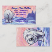 Polar Bear Stationery Visitenkarte (Vorne/Hinten)