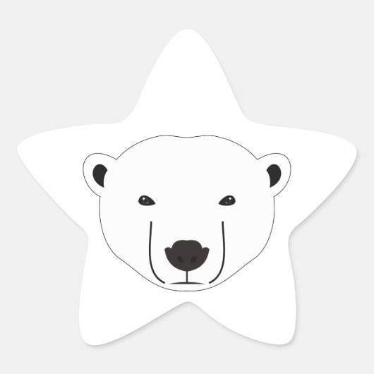 Polar Bear Stern-Aufkleber (Vorderseite)
