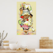 Polar Bear Sundae Dream Deluxe Poster (Küche)